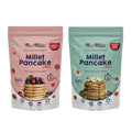 Me & Millets Millet Pancake Mix (150g X 2) Caramel, Vanilla & Raspberry, Sweetness Of Jaggery, No Maida, No Wheat, No Preservatives, Vegetarian, Eggless, Healthy Breakfast for Family (Jain Friendly)