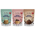 Me & Millets Millet Pancake Mix (150gX3) Caramel, Vanilla, Raspberry & Chocolate, Sweetness Of Jaggery, No Maida, No Wheat, No Preservatives, Eggless, Healthy Breakfast for Family (Jain Friendly)