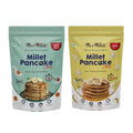 Me & Millets Millet Pancake Mix (150g X 2) Caramel, Vanilla & Banana, Sweetness Of Jaggery, No Maida, No Wheat, No Preservatives, Vegetarian, Eggless, Healthy Breakfast for Family (Jain Friendly)