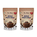 Me & Millets Chocolate Flavor Millet Pancake Mix (150g X 2) Sweetness Of Jaggery, No Maida, No Wheat, No Preservatives, Vegetarian, Eggless, Healthy Breakfast for Family (Jain Friendly)