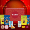 Me & Millets Cookies & Chips Gift Pack | Ragi, Jowar Cookies (75g x1 each) + Pudina, Masala Chips (80g x2 each) | No Maida | Jain Friendly | High Fiber | Diwali Gift for Family, Friends & Corporate
