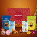 Me & Millets Cookies & Chips Gift Pack | Ragi, Jowar Cookies (75g x1 each) + Pudina, Masala Chips (80g x1 each) | No Maida | Jain Friendly | High Fiber | Diwali Gift for Family, Friends & Corporate