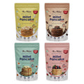 Me & Millets Millet Pancake Mix (150gX4) Caramel, Vanilla, Banana, Raspberry & Chocolate, Sweetness Of Jaggery, No Maida, No Preservatives, Veg, Eggless, Healthy Breakfast for Family (Jain Friendly)